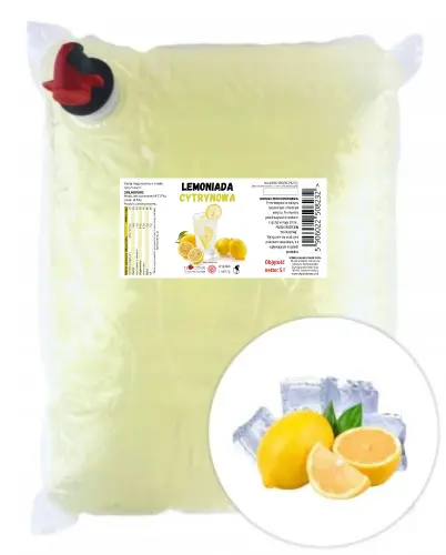 Gotowa Lemoniada Cytrynowa 5 l Naturalna Orzeźwiająca Słodka